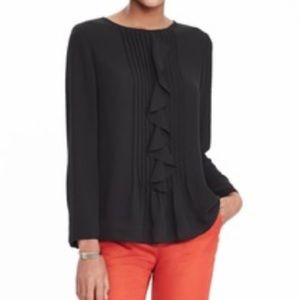 Banana Republic Pleated Ruffle Top